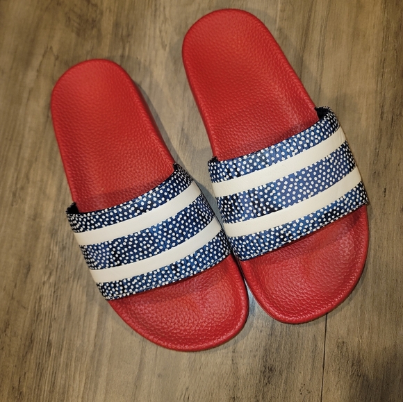GAP slide sandals RED WHITE BLUE - Picture 3 of 5
